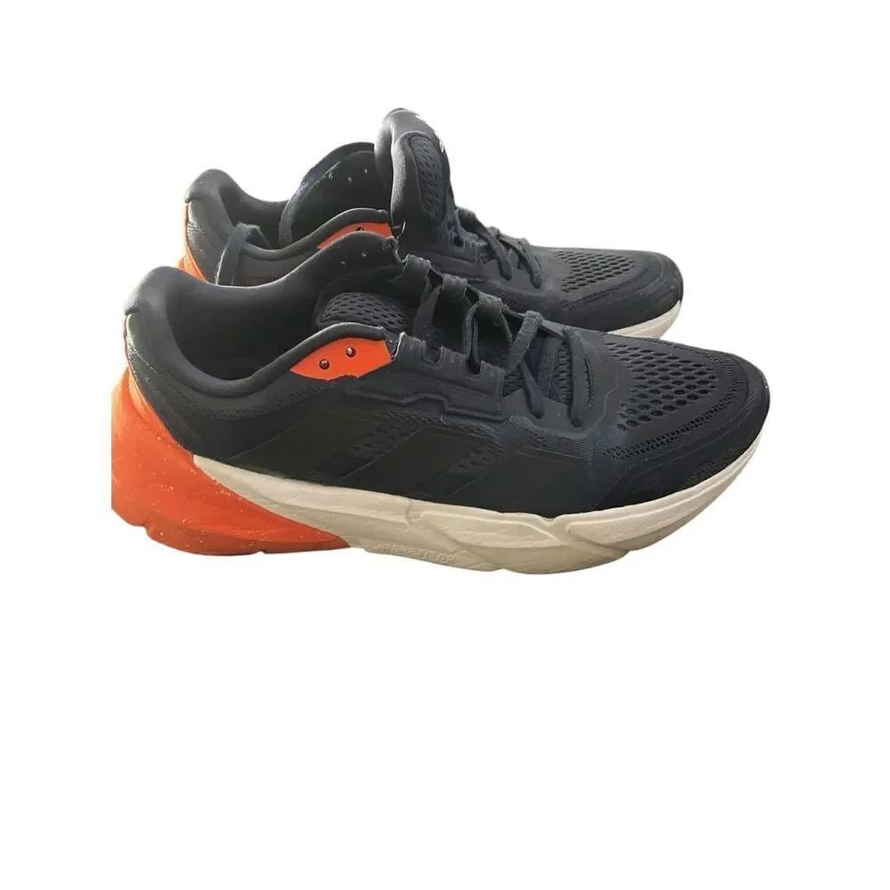 Adidas Mens Navy Blue Orange Adistar 1 Running Athletic Shoes Size 8.5